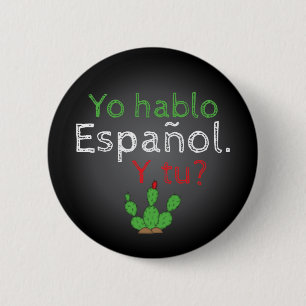 Yo Hablo Español Button Pin / Botón