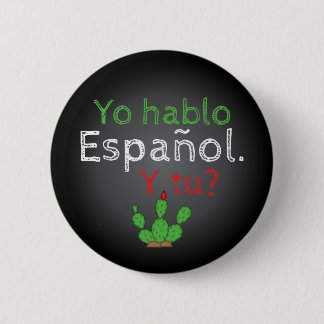 Yo Hablo Español Button Pin / Botón