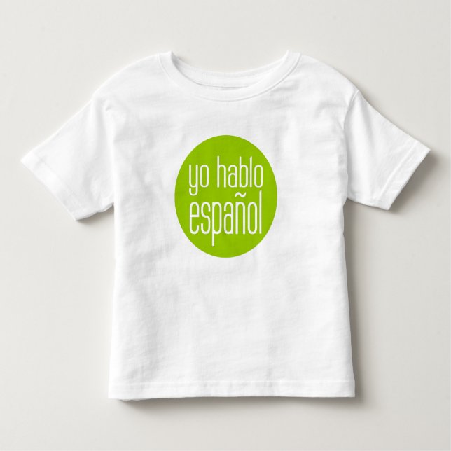 yo hablo español toddler T-Shirt (Front)
