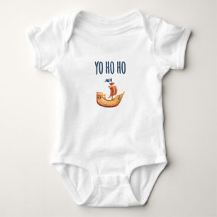 Yo Ho Ho Pirate Ship Baby Bodysuit