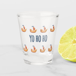 Yo Ho Ho Pirate Ship Theme Shot Glass