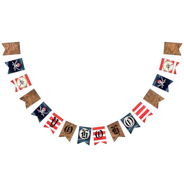 Yo Ho Ho Pirate Theme Bunting (All)
