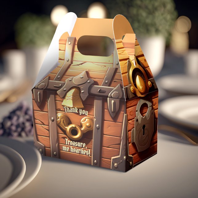 Yo-Ho-Ho Pirate Treasure Chest Foldable Gift Box (Creator Uploaded)