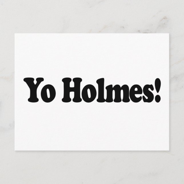 Yo Holmes Postcard (Front)