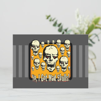Yo I Got Mad Skulls Frame Gfx Grey Stripes Announcement