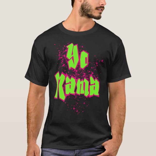 Yo Mama! Old Skool Style 90's Hip Hop Party Tee (Front)