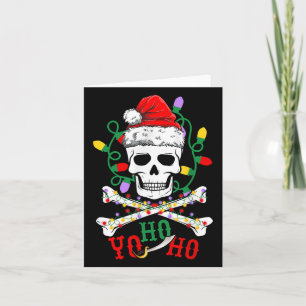 Yo S Ho Rate Boat Cruise Xmas Skull Crossbones Chr Card