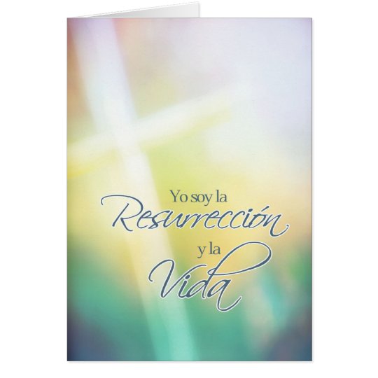 Yo soy la resurrección, Spanish Easter card