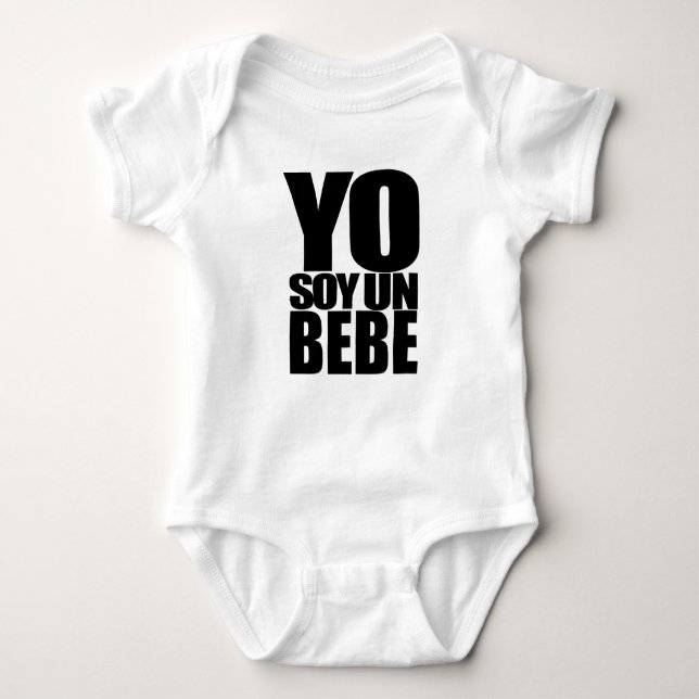 Yo Soy Un Bebe Baby Bodysuit (Front)
