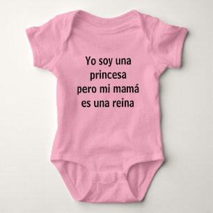 Yo soy una princesa baby bodysuit