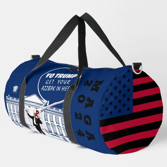 YO TRUMP 2024 DUFFLE BAG (Left Corner)