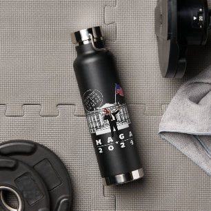 YO TRUMP SECRET SERVICE MAN WATER BOTTLE