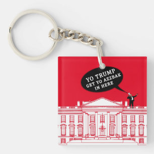  YO TRUMP - WHITEHOUSE KEY RING