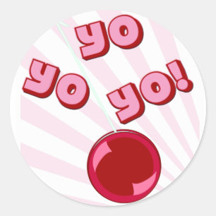 YO YO YO CLASSIC ROUND STICKER