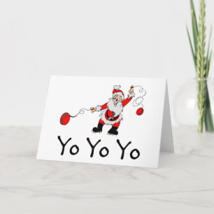 Yo Yo Yo Santa Holiday Card