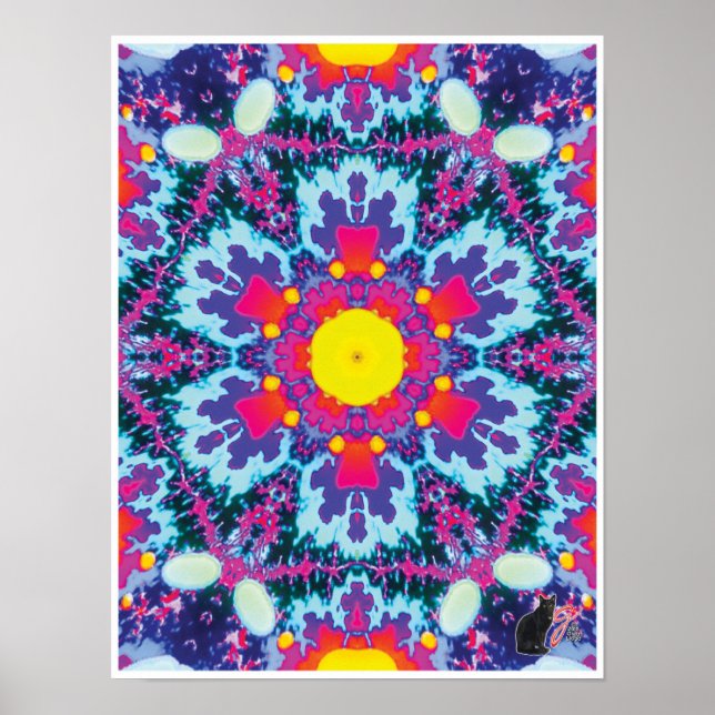 Yodel Kinetic Collage Kaleidoscope Poster (Front)