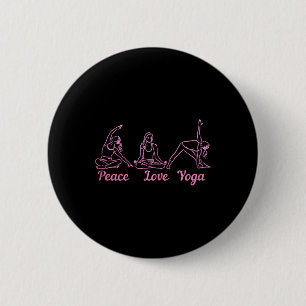 Yoga _1  6 cm round badge