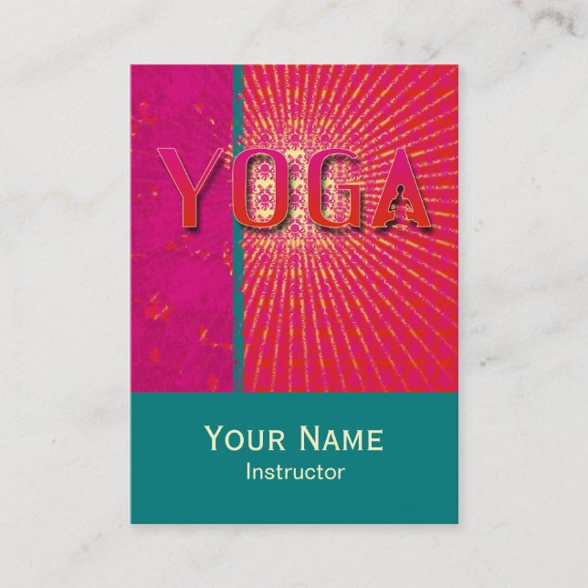 Yoga 1 - Business, Schedule Card (Front)
