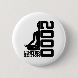 Yoga 26th Birthday Meditation Limited Edition 2000 6 Cm Round Badge