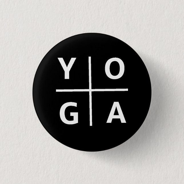 Yoga 3 Cm Round Badge (Front)