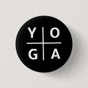 Yoga 3 Cm Round Badge