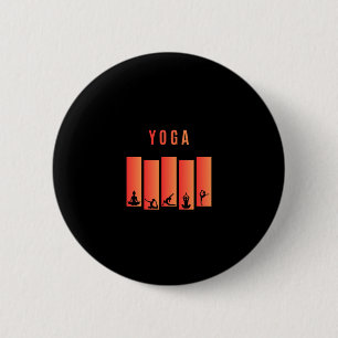 Yoga 6 Cm Round Badge