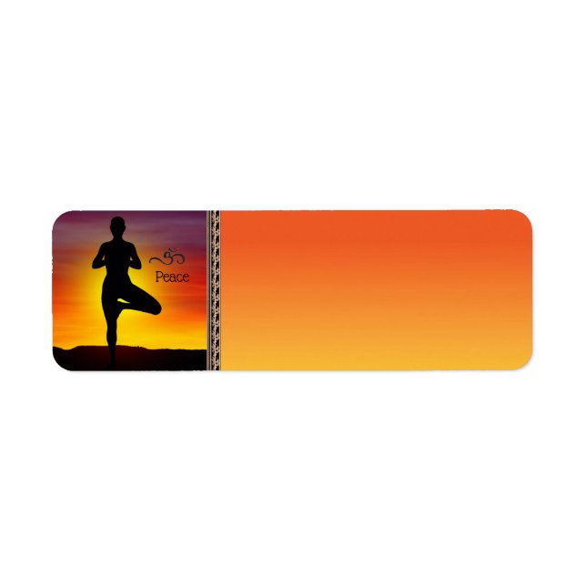 Yoga Address Label Return Address Label (Front)