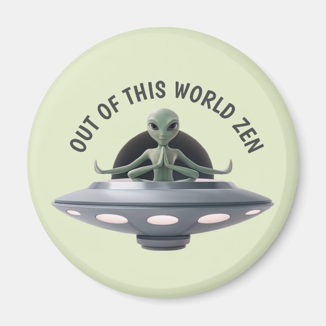 Yoga Alien Magnet (Front)