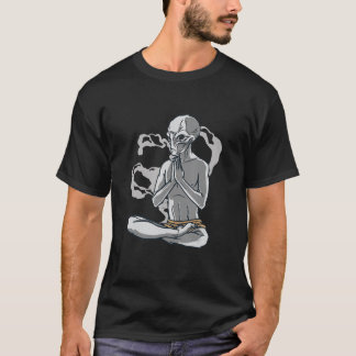 Yoga Alien Meditation T-Shirt