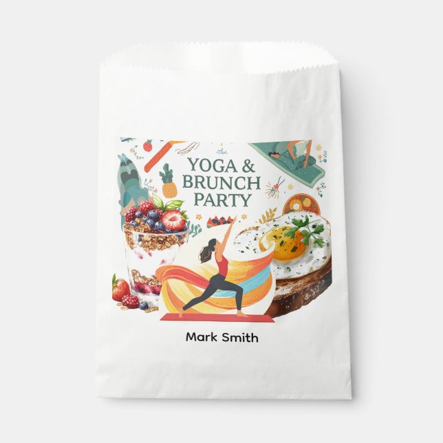 Yoga and Brunch Party  Favour Bag (Front)
