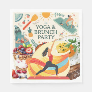 Yoga and Brunch Party  Napkin