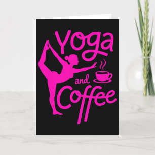 Yoga And Coffee Mindful Morning Exercise Relaxatio Card