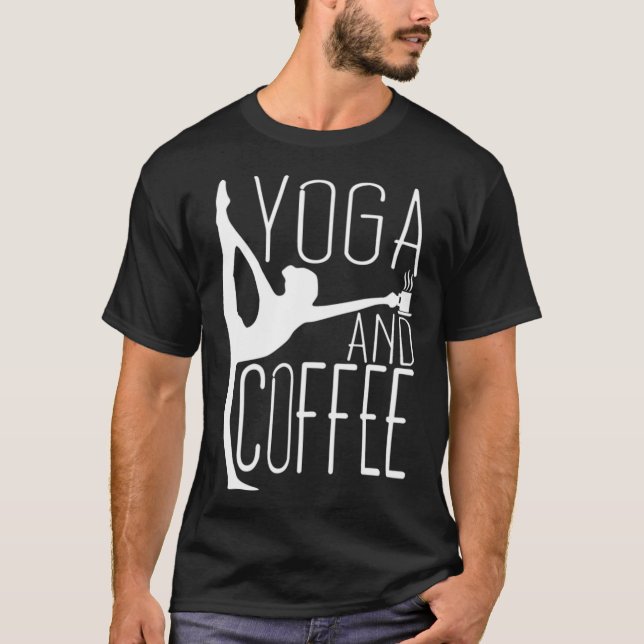 Yoga and Coffee T 2 go backpack  T-Shirt (Front)
