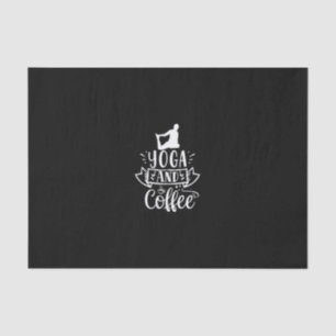 yoga and coffee tissue paper