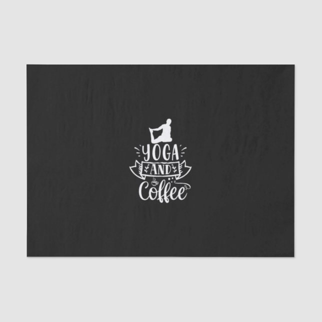 yoga and coffee tissue paper (Front)