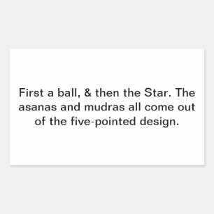 Yoga asana mudra kundalini Hankamer Artjunkhaus Om Rectangular Sticker