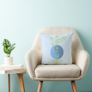 Yoga Asana - The Tree Vrikshasana - Yin Yang 3 Cushion