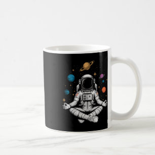 Yoga Astronaut Meditation Room Coffee Mug