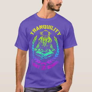 Yoga Astronaut Tranquility Flight School Zen Medit T-Shirt
