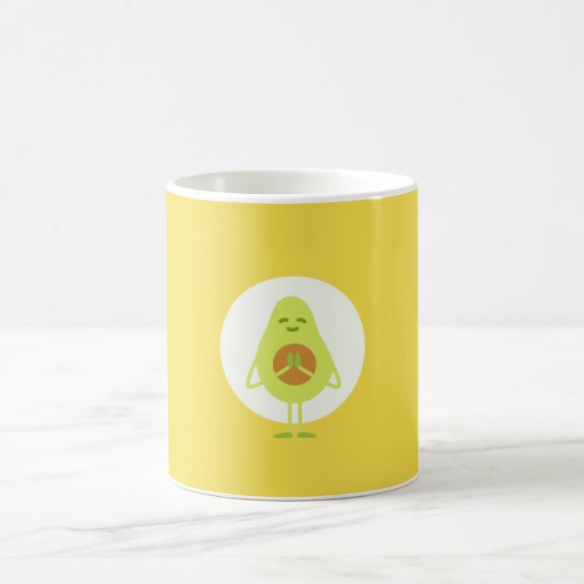 Yoga avocado coffee mug (Center)