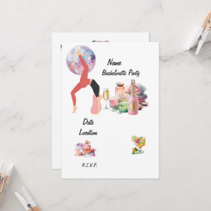 Yoga Bachelorette Party  Invitation