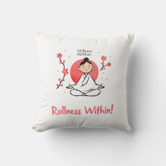 Yoga Balance Design - 'Stillness Within Rollness  Cushion