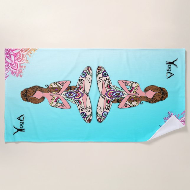 Yoga - Beach Towel (Front)