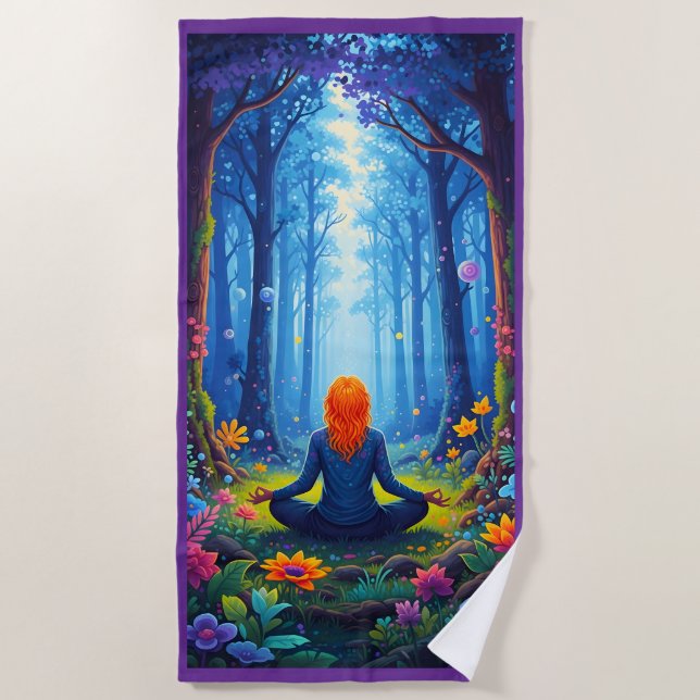  yoga beach towel (Front)
