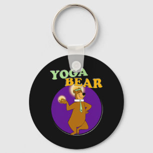 Yoga Bear Funny Yogi Yoga Workout Key Ring