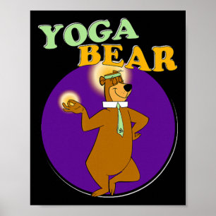 Yoga Bear Funny Yogi Yoga Workout Poster