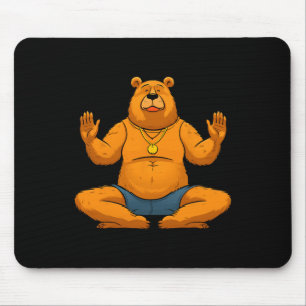 Yoga Bear Mouse Pad