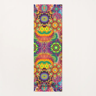 Yoga beautiful colours fitness Personalised YOGA Y Yoga Mat
