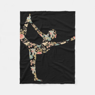 Yoga Bitilasana Good Vibes Meditation Spirituality Fleece Blanket