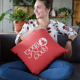 Yoga Body With Yoga Pose Graphic Print Lumbar Cushion